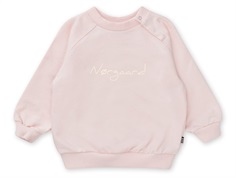 sweatshirt fra Mads Nørgaard i heavenly pink med hvidt logoprint